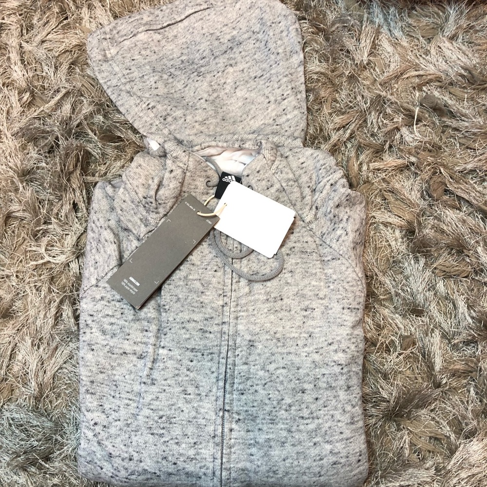 NWT Adidas Long Sleeve French Terry Sweater - Picture 4 of 6